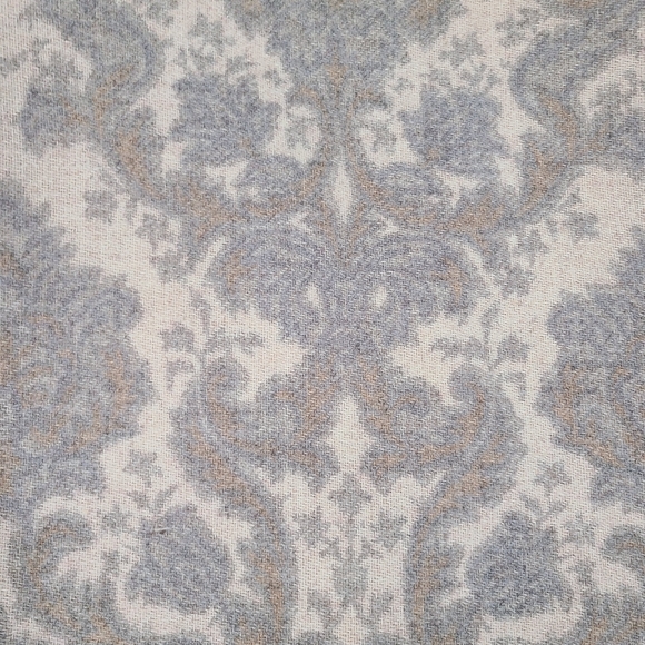 VTG 80 90s Gray Tapestry Damask Paisley Wool Single Button Satin Lined Blazer 10 - Picture 5 of 16